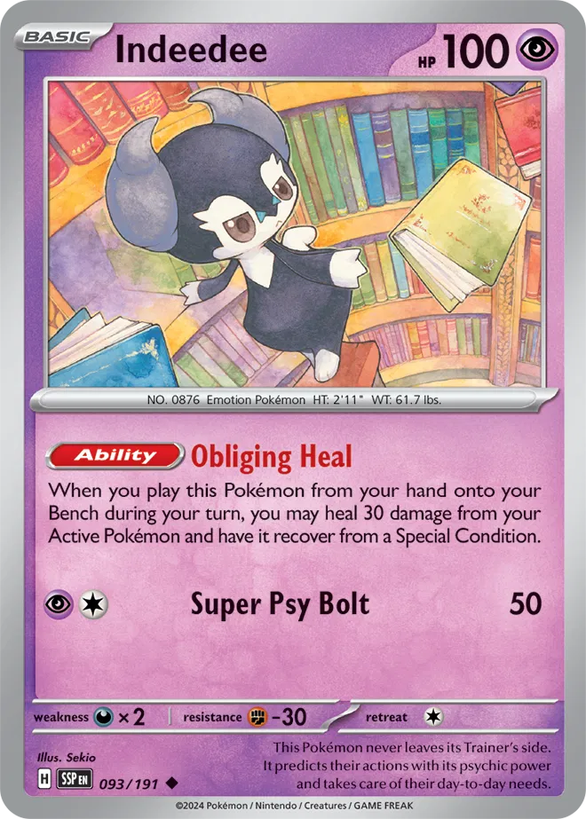093/191 Indeedee Reverse Holo
