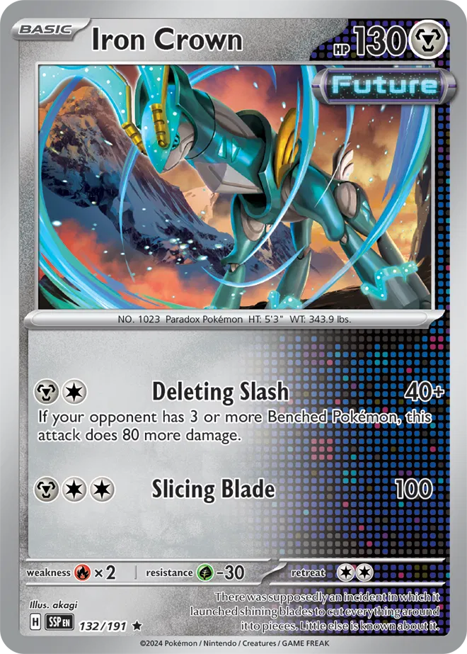 132/191 Iron Crown Reverse Holo