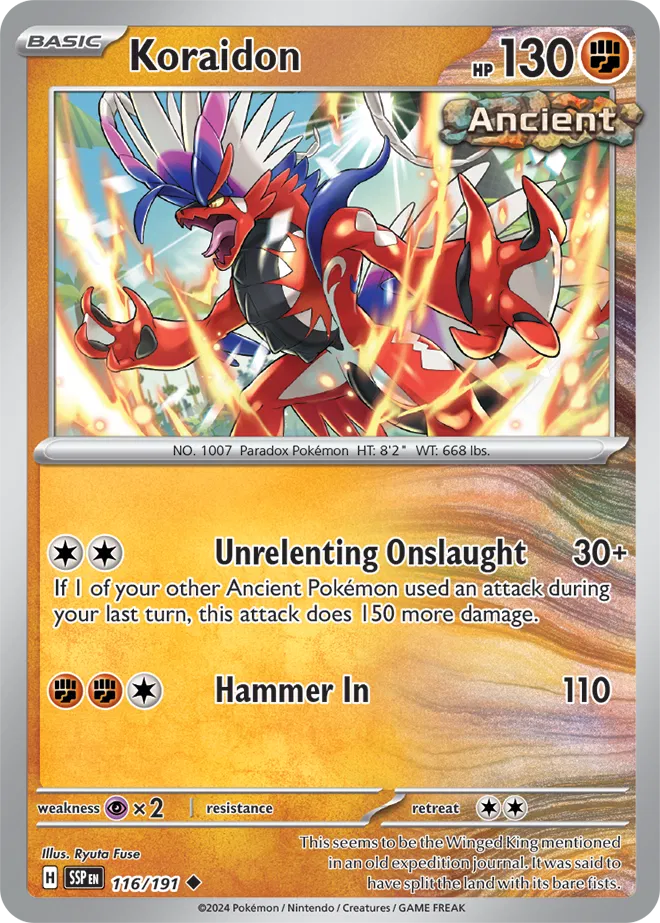 116/191 Koraidon Reverse Holo