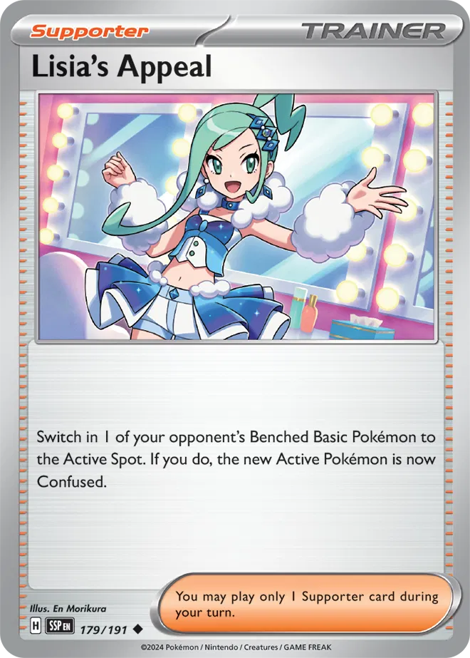 179/191 Lisia's Appeal Reverse Holo - Surging Sparks