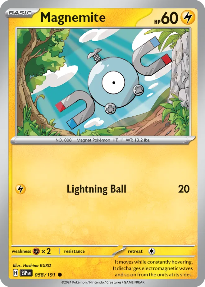 058/191 Magnemite Reverse Holo