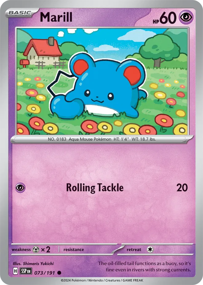 073/191 Marill Reverse Holo