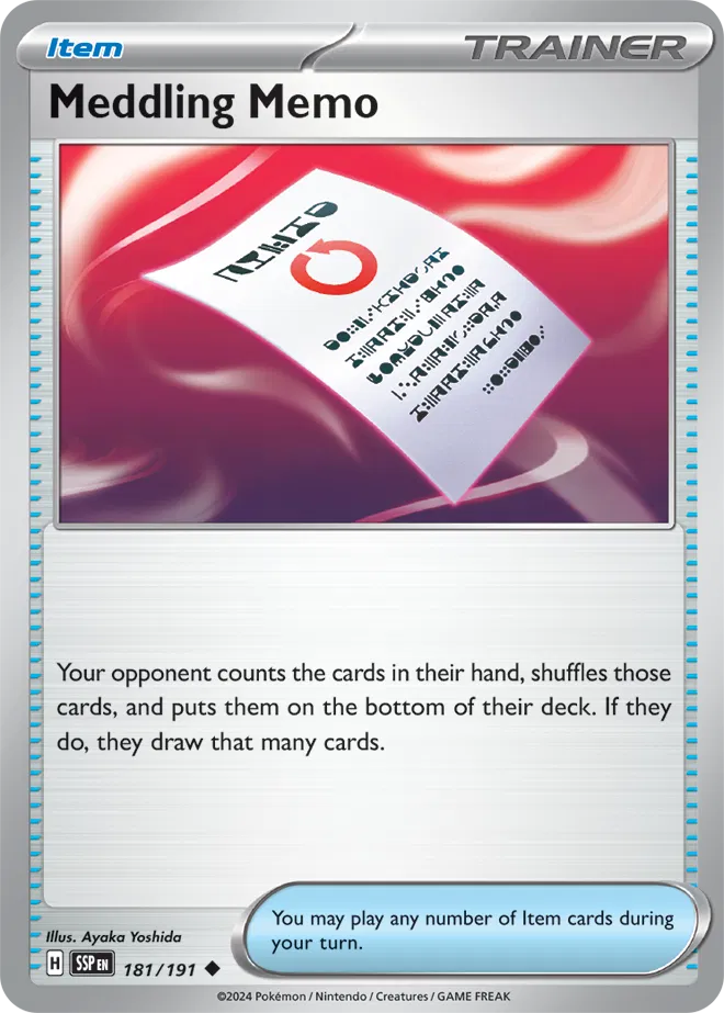 181/191 Meddling Memo Reverse Holo