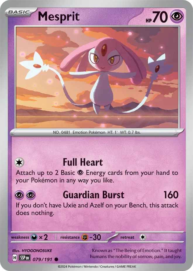 079/191 Mesprit Reverse Holo