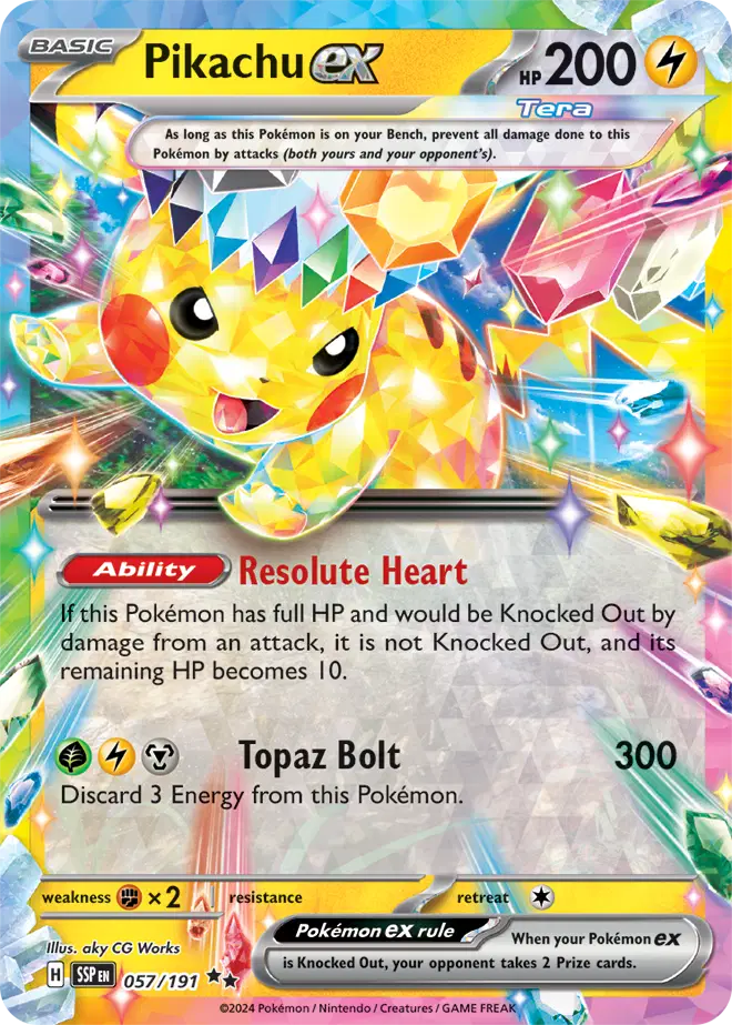 057/191 Pikachu EX - Surging Sparks