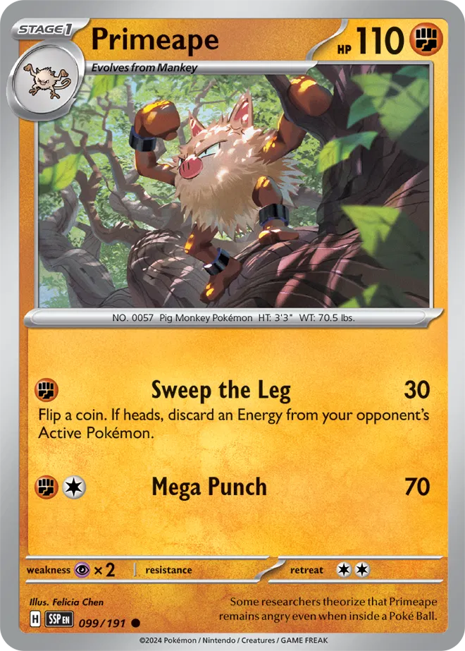 099/191 Primeape Reverse Holo
