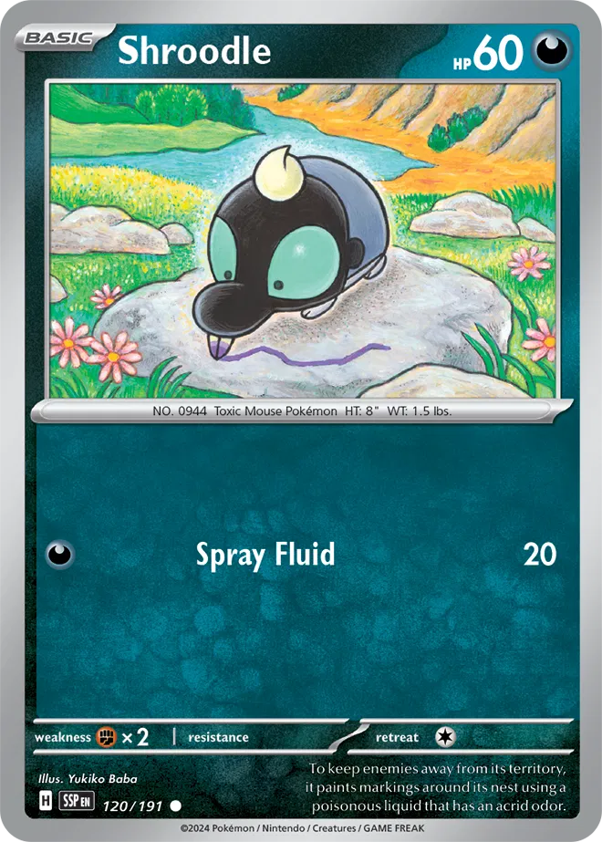 120/191 Shroodle Reverse Holo - Surging Sparks