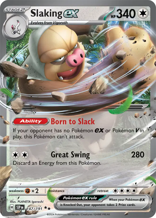 147/191 Slaking EX - Surging Sparks