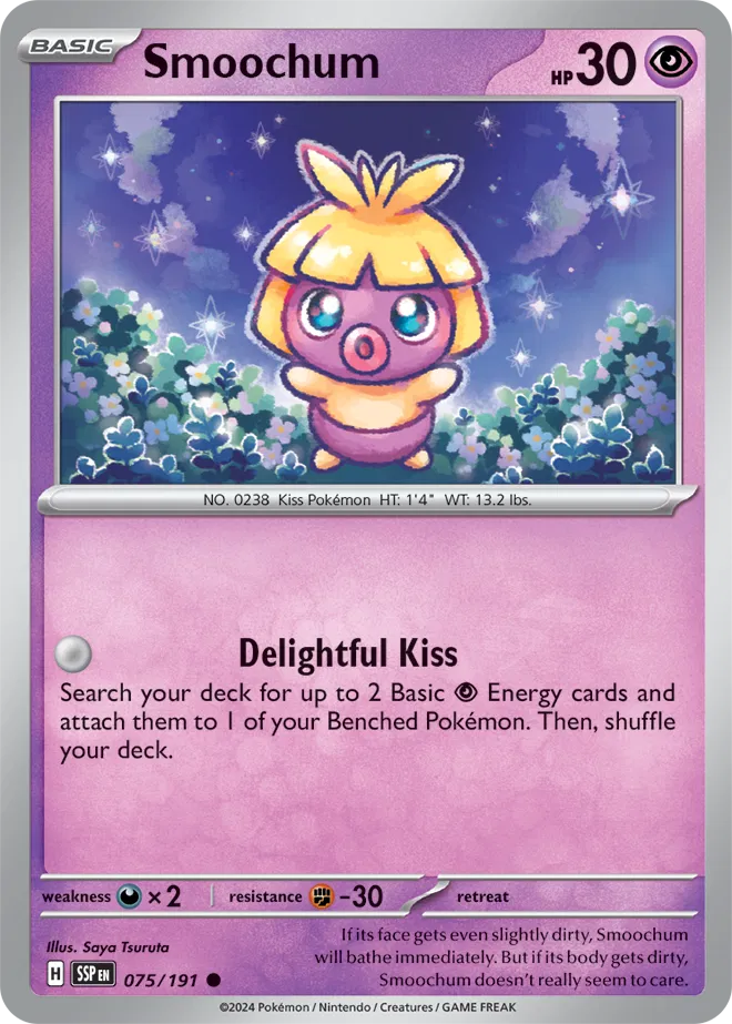 075/191 Smoochum Reverse Holo