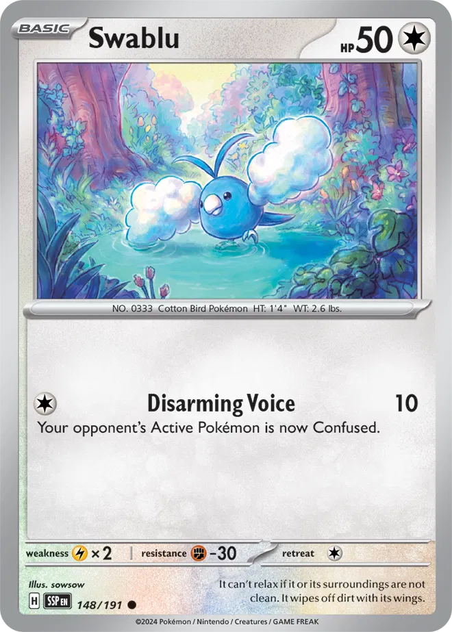 148/191 Swablu Reverse Holo