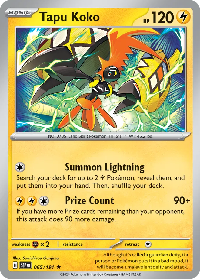 065/191 Tapu Koko Reverse Holo