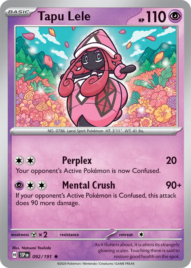 092/191 Tapu Lele Holofoil