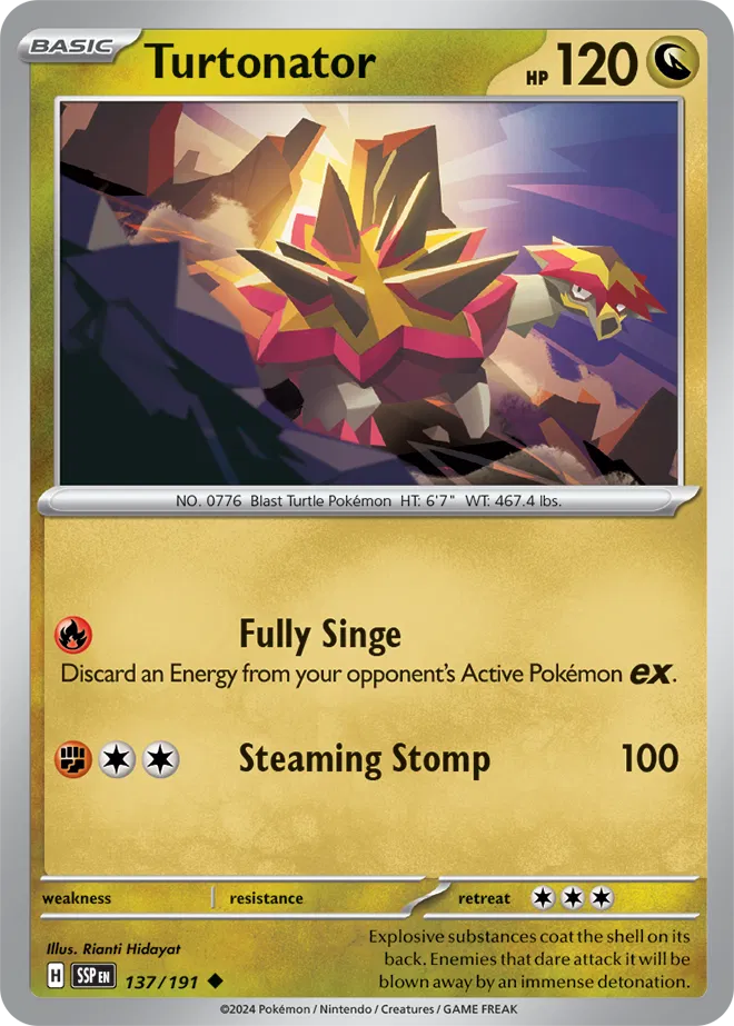 137/191 Turtonator Reverse Holo