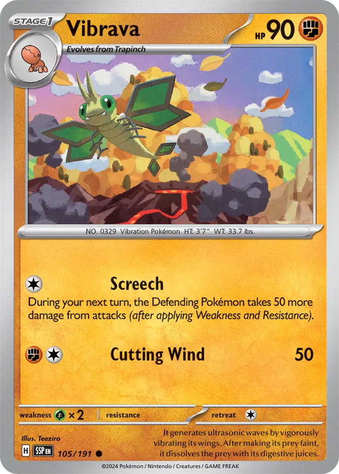 105/191 Vibrava Reverse Holo