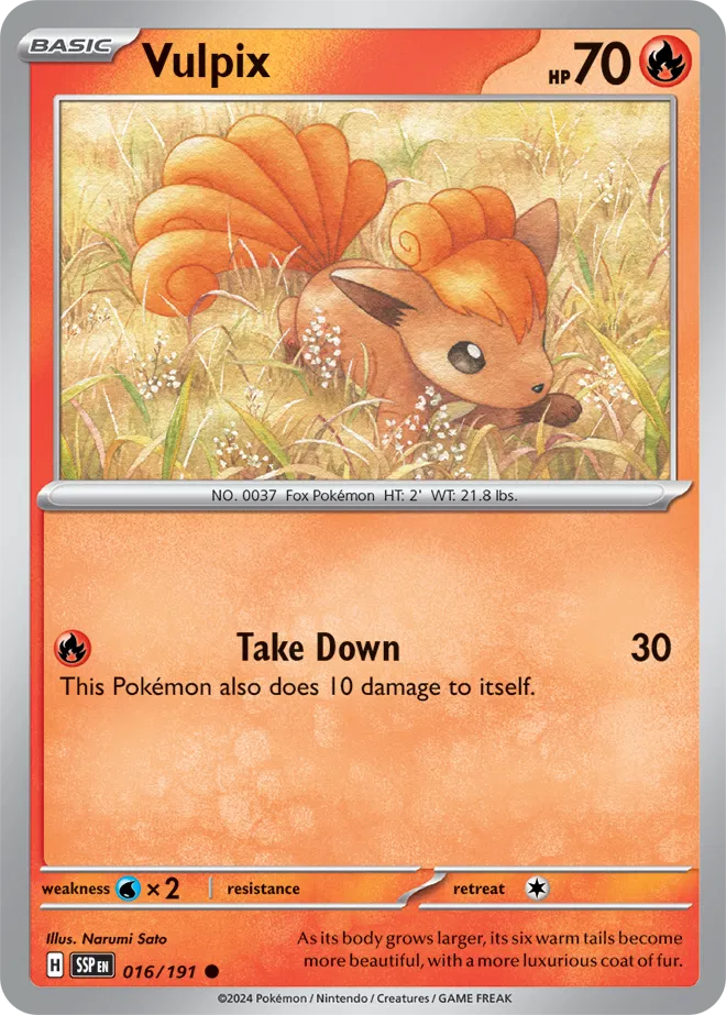 016/191 Vulpix Reverse Holo