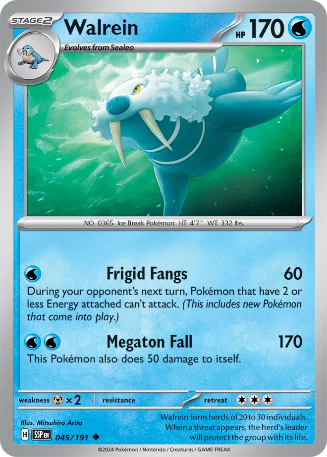 045/191 Walrein Reverse Holo