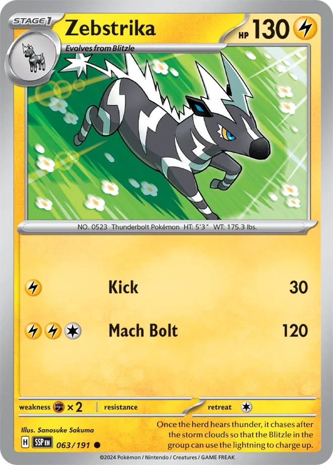 063/191 Zebstrika Reverse Holo