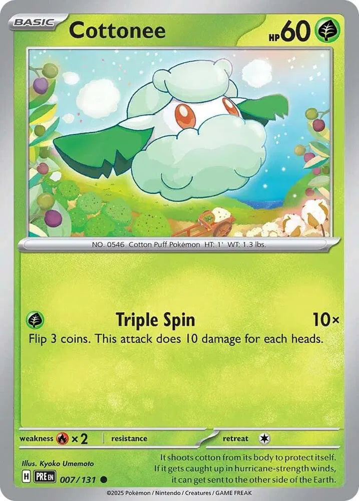 007/131 Cottonee Reverse Holo