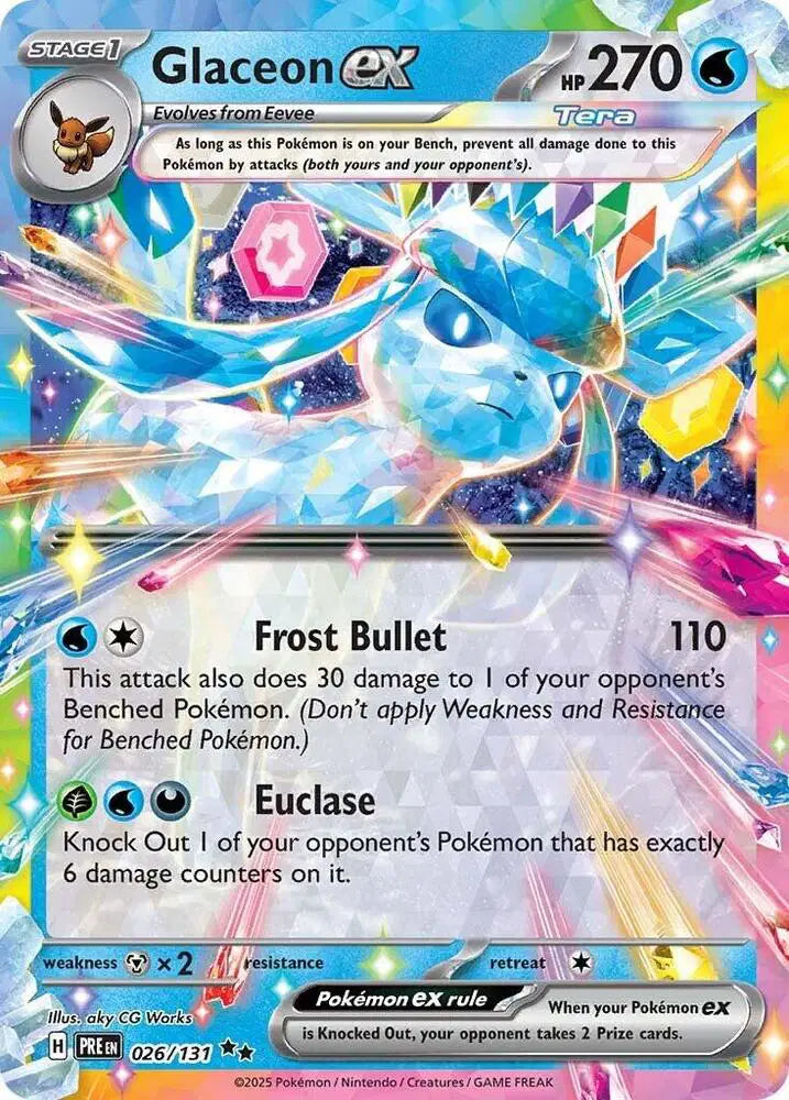 026/131 Glaceon EX - Prismatic Evolutions