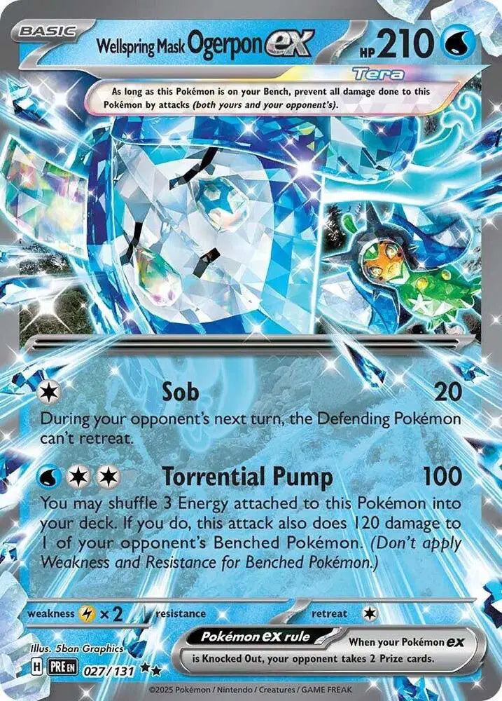 027/131 Wellspring Mask Ogerpon EX - Prismatic Evolutions