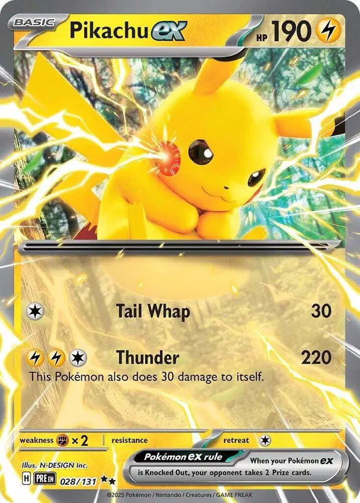028/131 Pikachu EX - Prismatic Evolutions