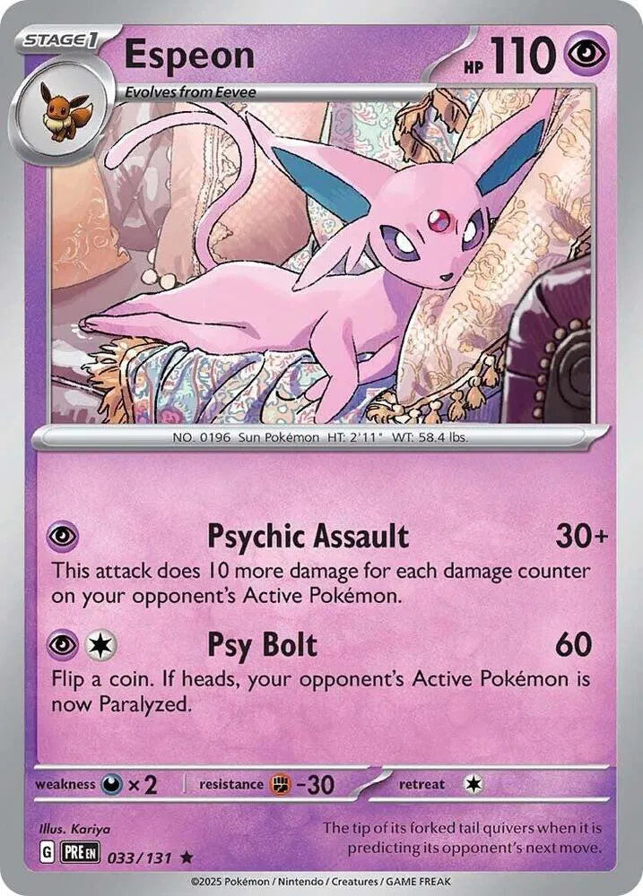 033/131 Espeon Reverse Holo