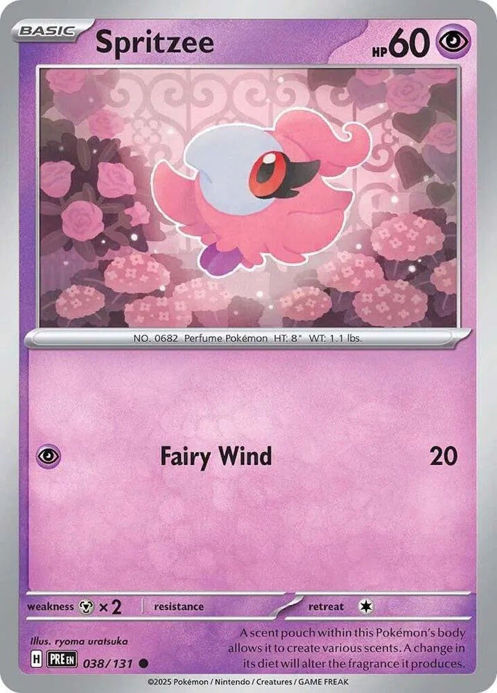 038/131 Spritzee Reverse Holo - Prismatic Evolutions