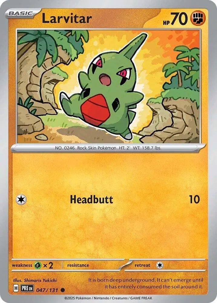 047/131 Larvitar Reverse Holo