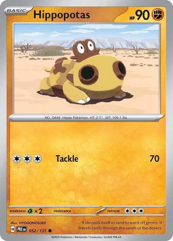 052/131 Hippopotas Reverse Holo