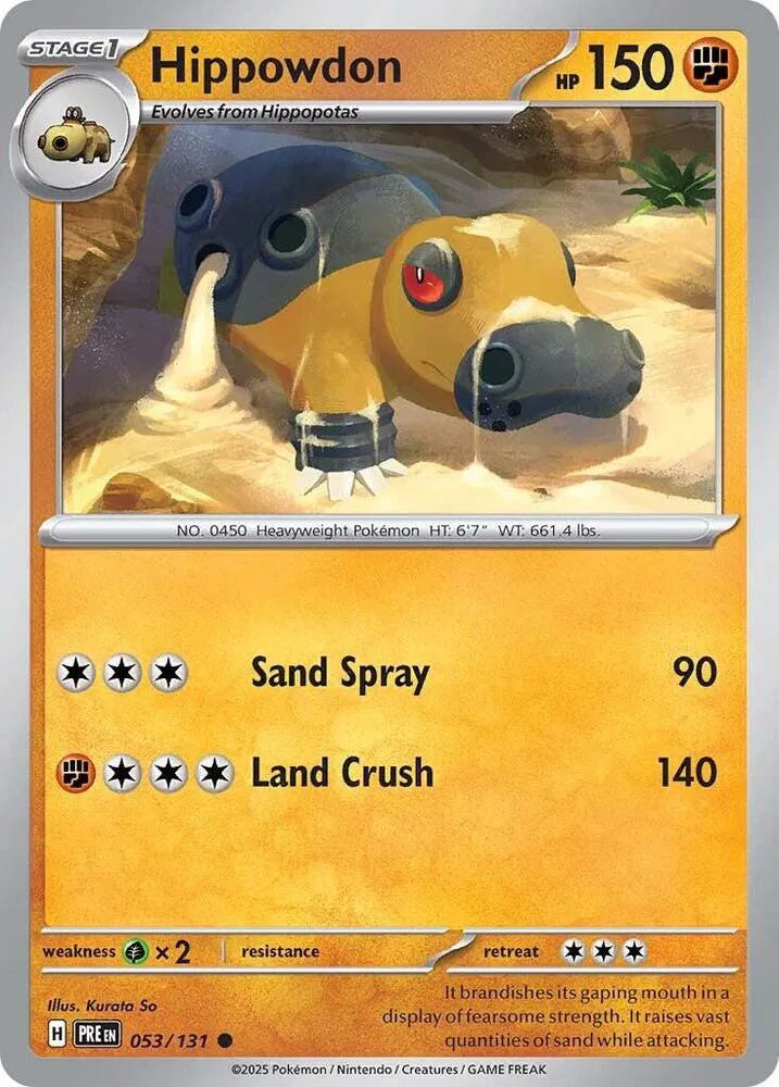 053/131 Hippowdon Reverse Holo