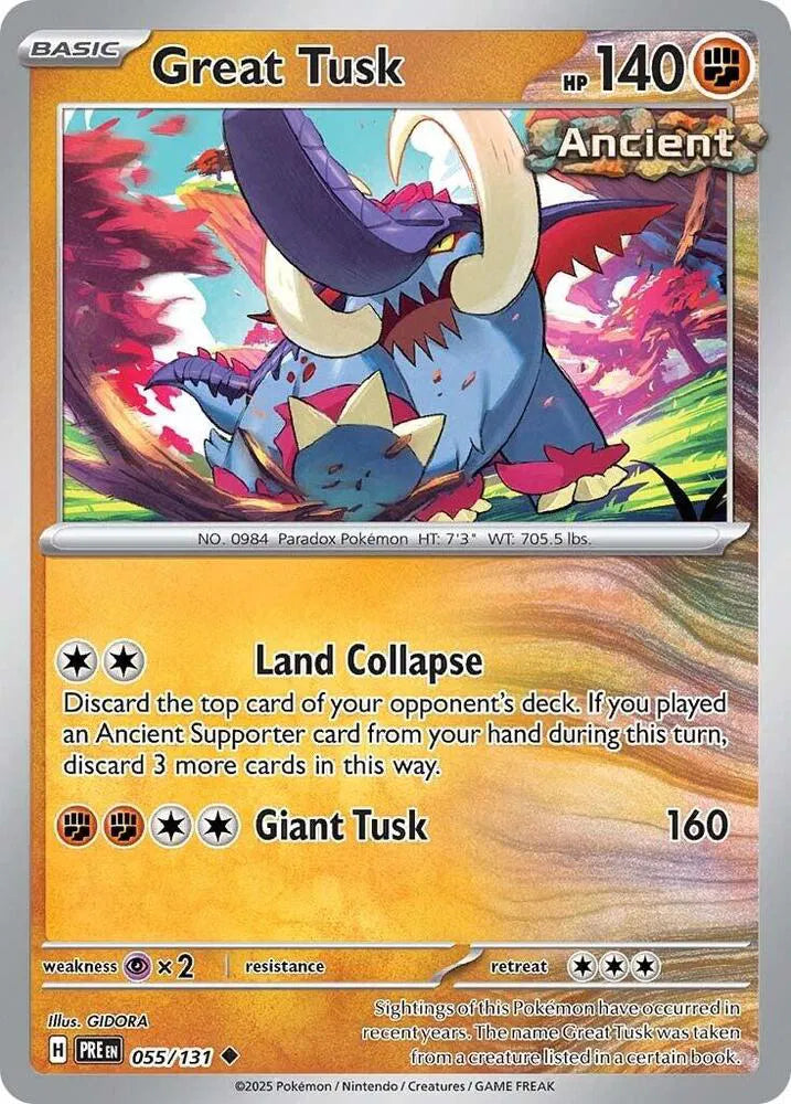 055/131 Great Tusk Reverse Holo