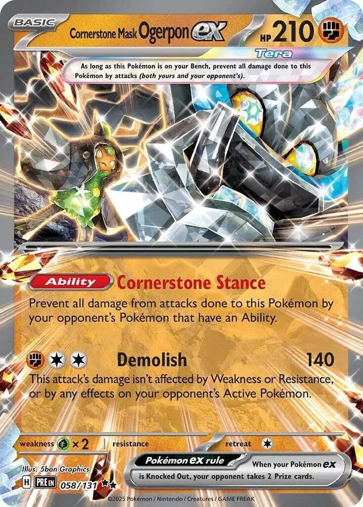 058/131 Masque Cornerstone Ogerpon EX