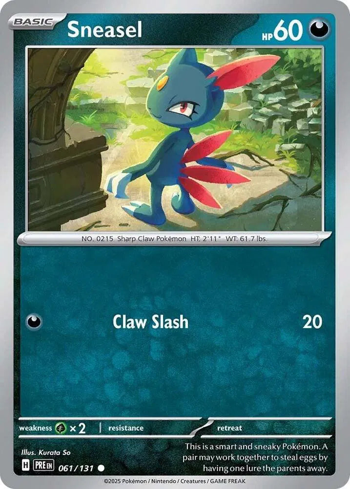 061/131 Sneasel Reverse Holo - Prismatic Evolutions