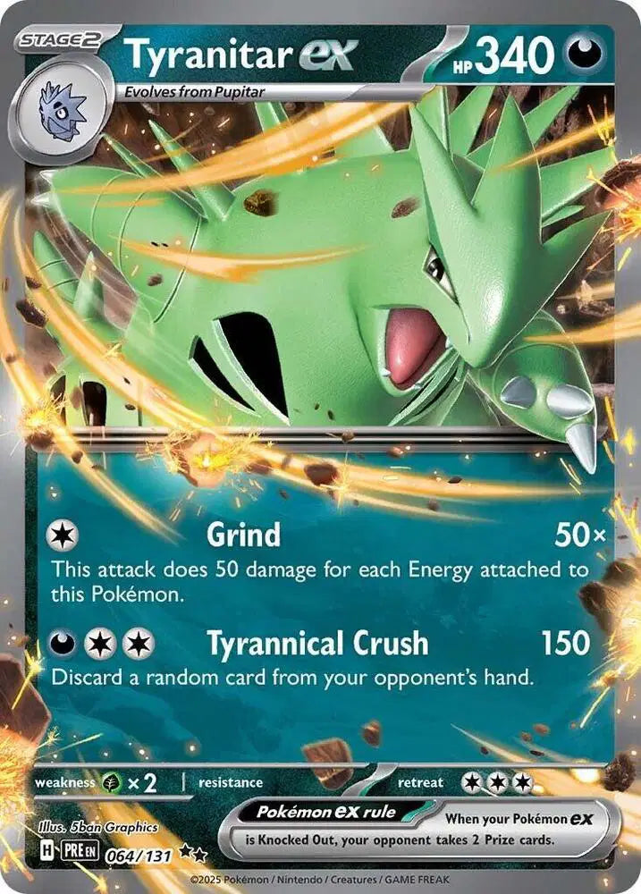 064/131 Tyranitar EX - Prismatic Evolutions