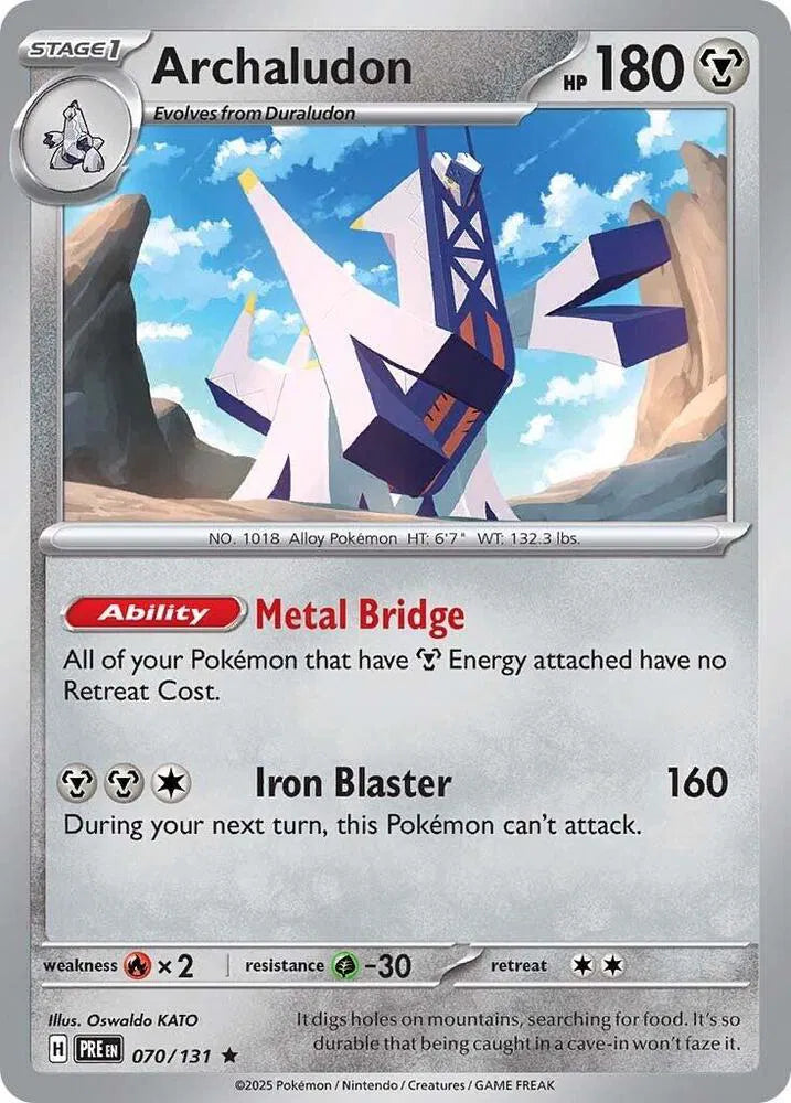 070/131 Archaludon Reverse Holo
