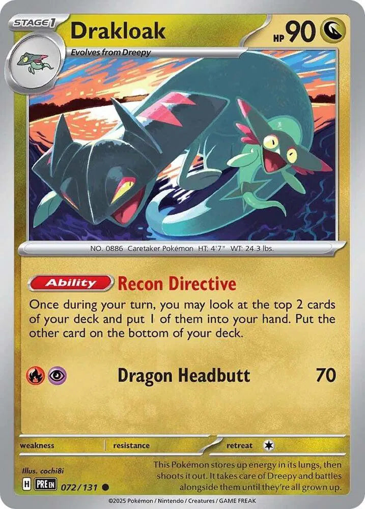 072/131 Drakloak Reverse Holo