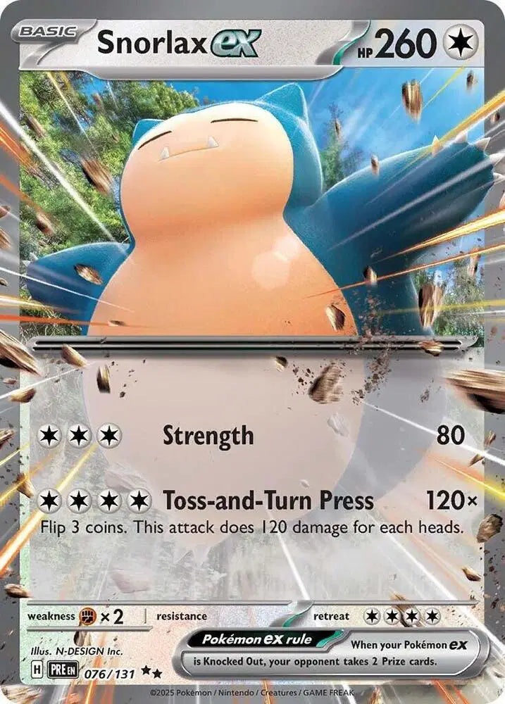 076/131 Snorlax EX - Prismatic Evolutions
