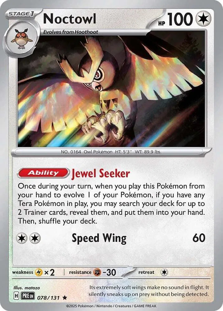 078/131 Noctowl Holofoil