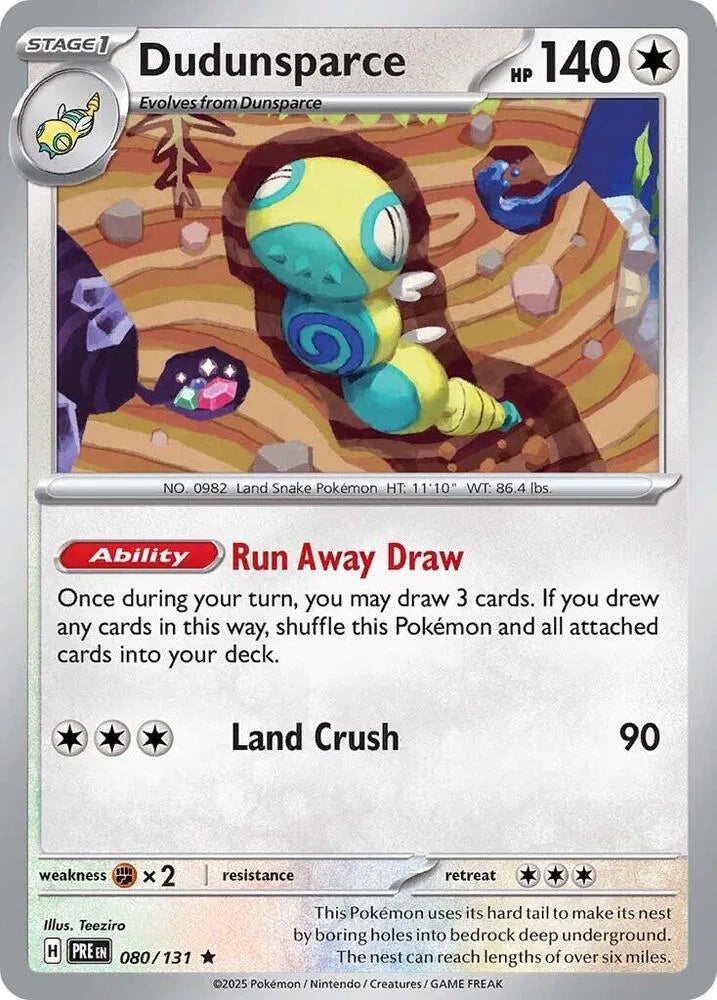 080/131 Dudunsparce Holofoil