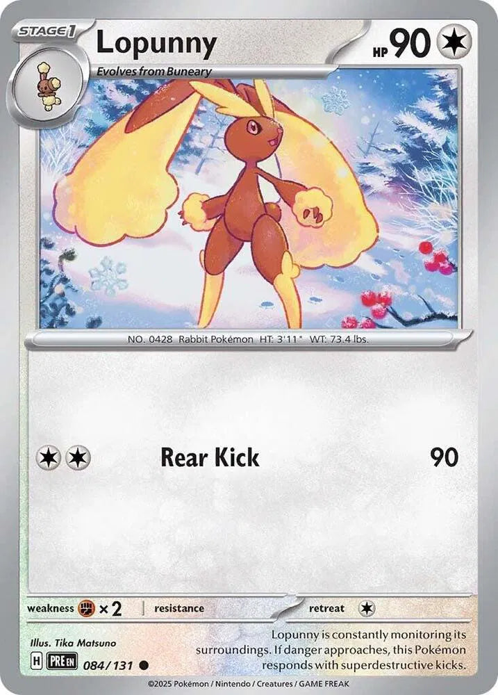 084/131 Lopunny Reverse Holo - Prismatic Evolutions