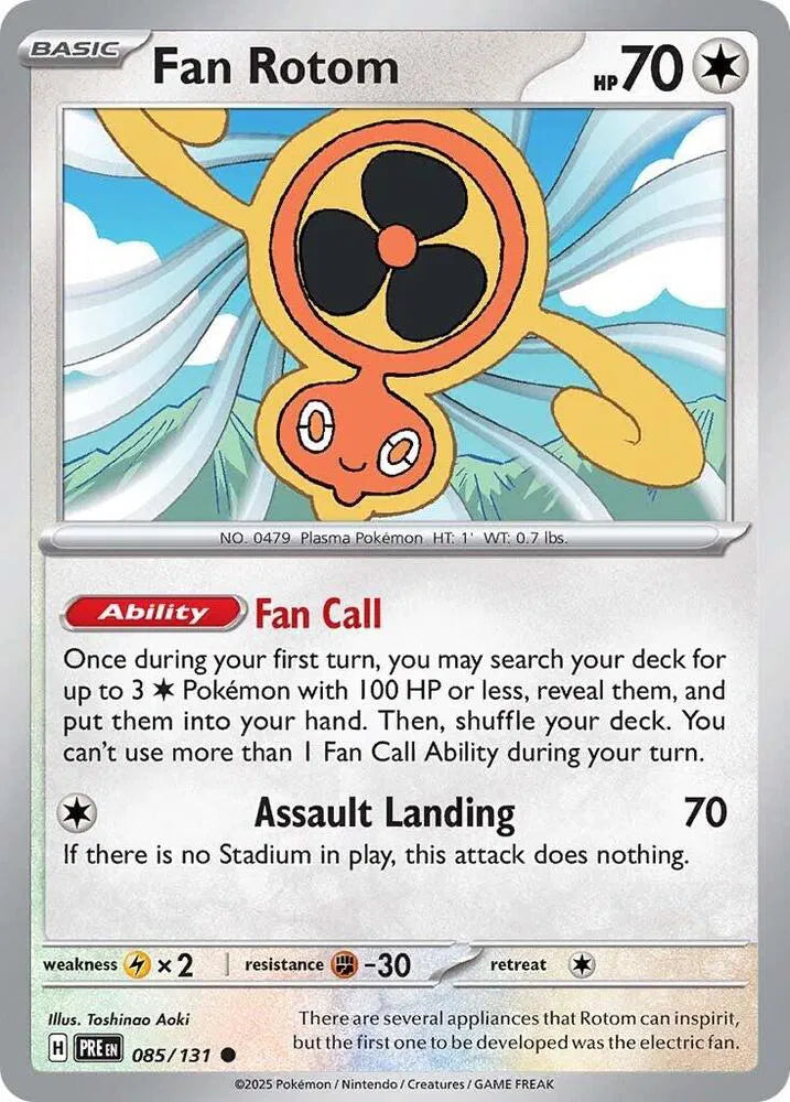 085/131 Fan Rotom Reverse Holo