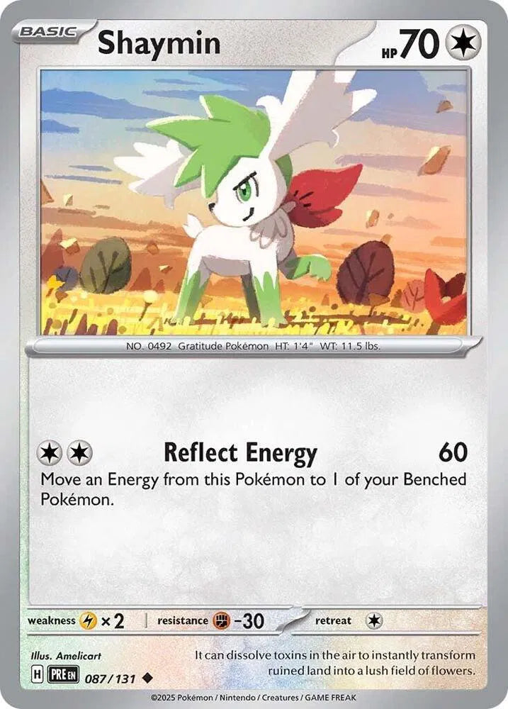 087/131 Shaymin Reverse Holo - Prismatic Evolutions