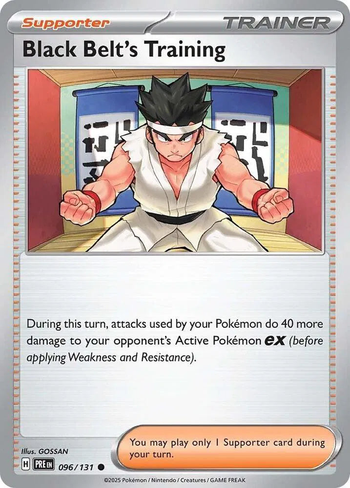 096/131 Black Belt Training Reverse Holo - Prismatic Evolutions