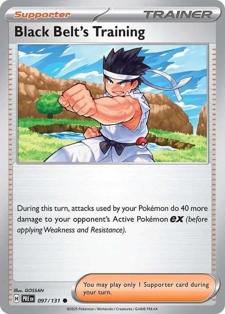 097/131 Black Belt Training Reverse Holo - Prismatic Evolutions