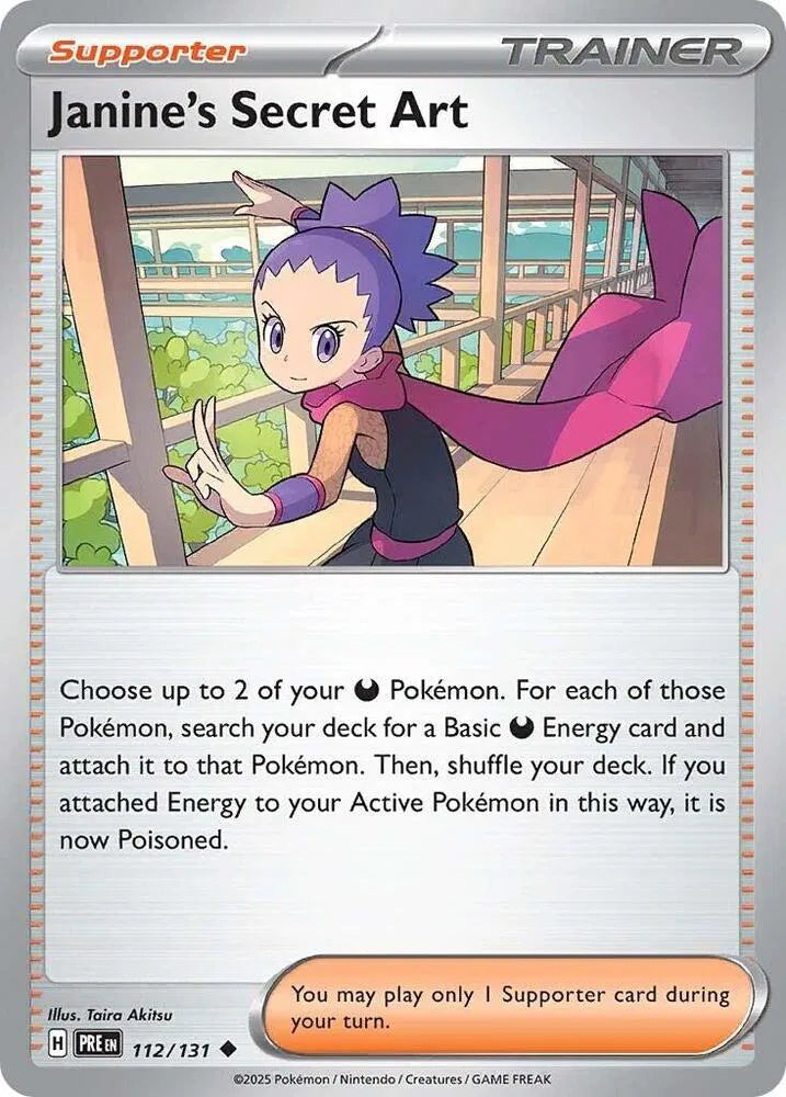 112/131 Janine's Secret Art Reverse Holo - Prismatic Evolutions