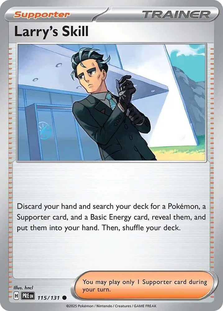 115/131 Larry's Skill Reverse Holo - Prismatic Evolutions