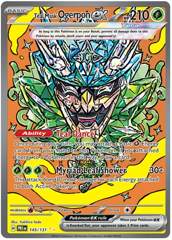 145/131 Teal Mask Ogerpon EX - Prismatic Evolutions