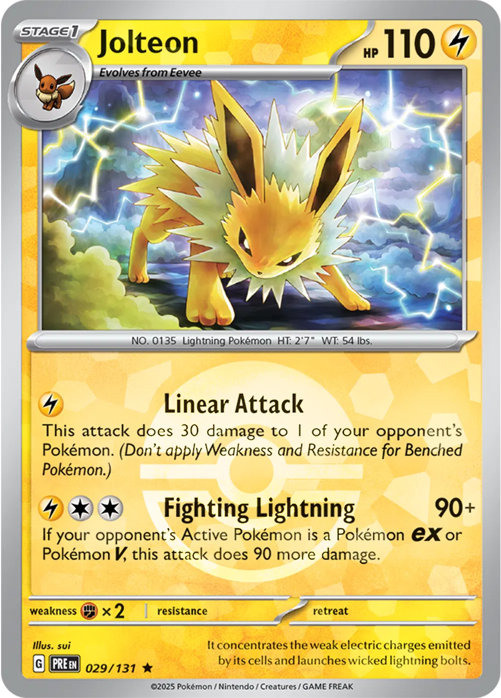 029/131 Jolteon Poke Ball - Prismatic Evolutions