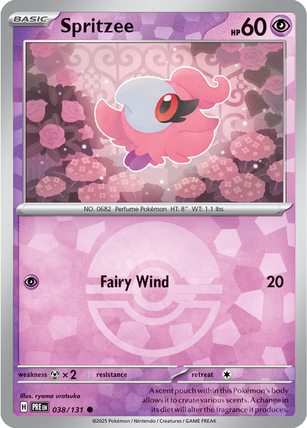 038/131 Spritzee Poke Ball - Prismatic Evolutions