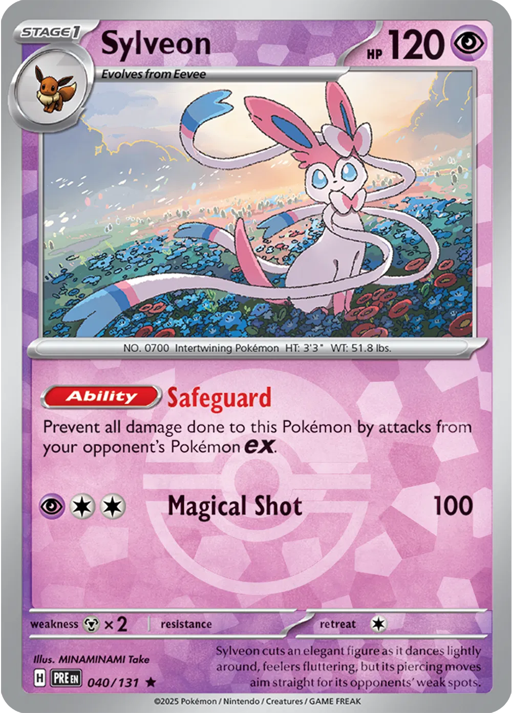 040/131 Sylveon Poke Ball - Prismatic Evolutions